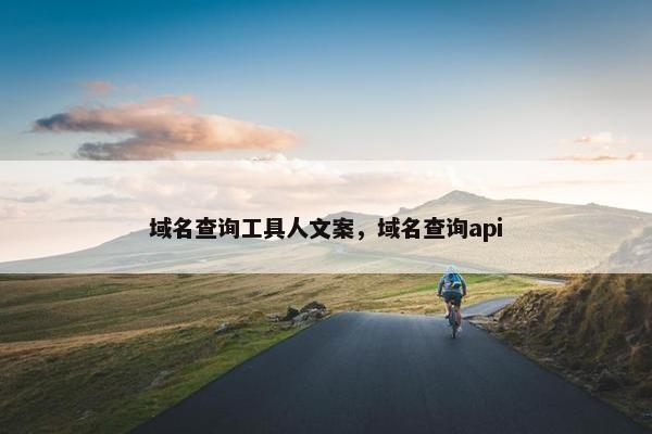 域名查询工具人文案，域名查询api