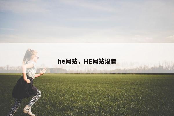 he网站，HE网站设置