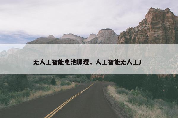 无人工智能电池原理，人工智能无人工厂