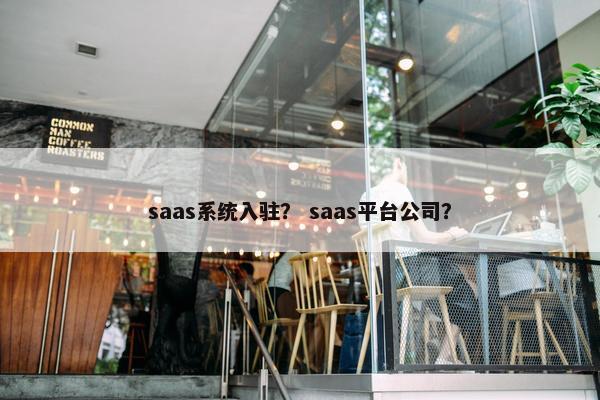 saas系统入驻？ saas平台公司？