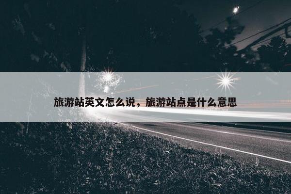 旅游站英文怎么说，旅游站点是什么意思