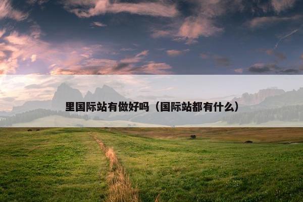 里国际站有做好吗（国际站都有什么）