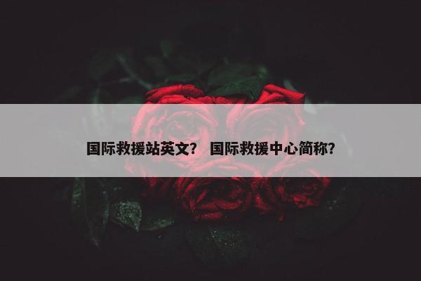 国际救援站英文？ 国际救援中心简称？