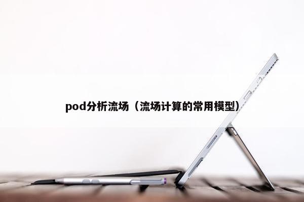 pod分析流场（流场计算的常用模型）