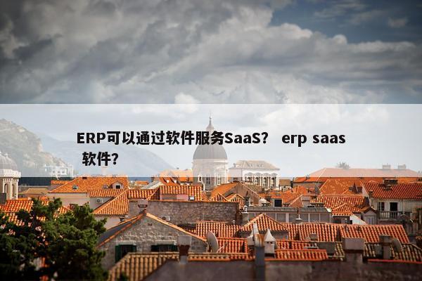 ERP可以通过软件服务SaaS？ erp saas 软件？