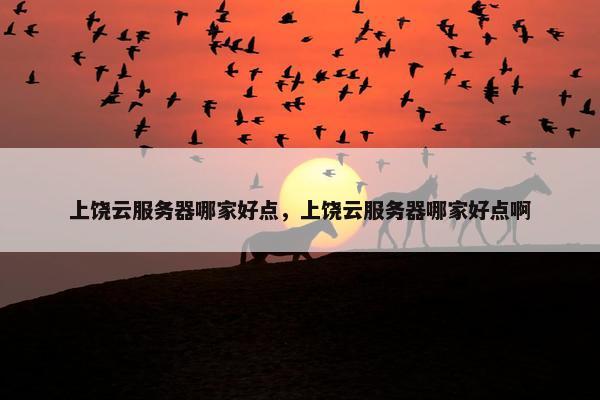 上饶云服务器哪家好点，上饶云服务器哪家好点啊