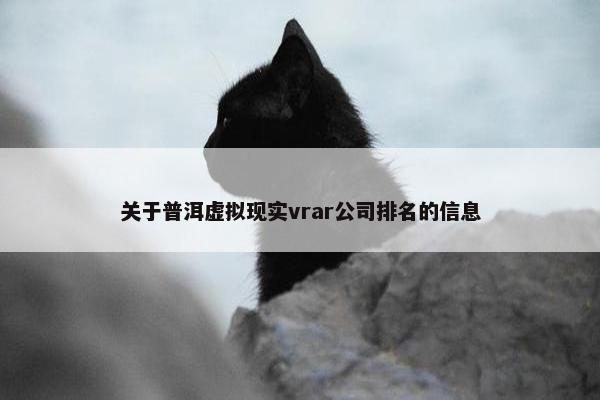 关于普洱虚拟现实vrar公司排名的信息