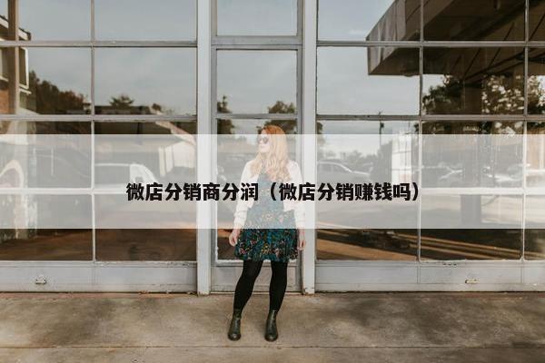 微店分销商分润（微店分销赚钱吗）