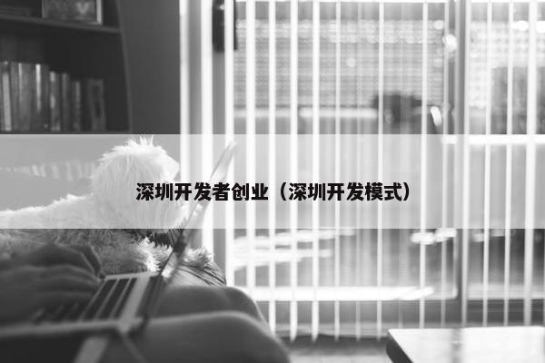 深圳开发者创业（深圳开发模式）