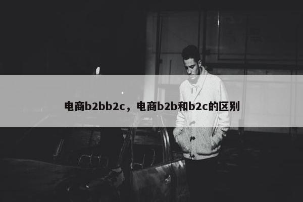 电商b2bb2c，电商b2b和b2c的区别