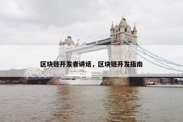 区块链开发者讲话，区块链开发指南