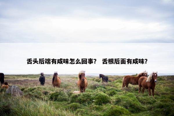 舌头后端有咸味怎么回事？ 舌根后面有咸味？