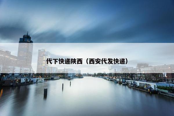 代下快递陕西（西安代发快递）