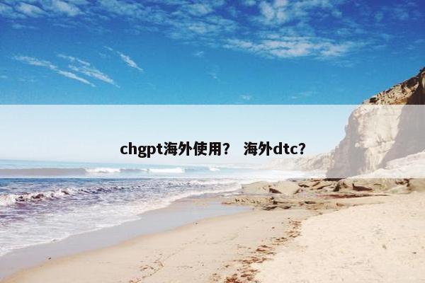 chgpt海外使用？ 海外dtc？