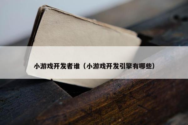 小游戏开发者谁（小游戏开发引擎有哪些）