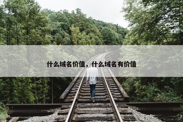 什么域名价值，什么域名有价值