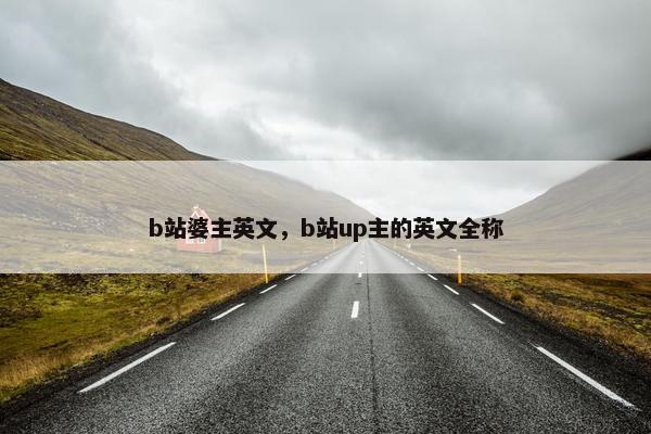 b站婆主英文，b站up主的英文全称