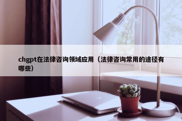 chgpt在法律咨询领域应用（法律咨询常用的途径有哪些）