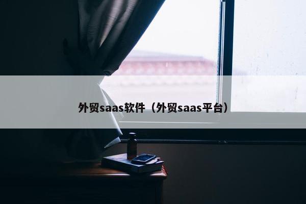 外贸saas软件（外贸saas平台）