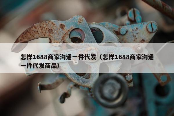 怎样1688商家沟通一件代发（怎样1688商家沟通一件代发商品）