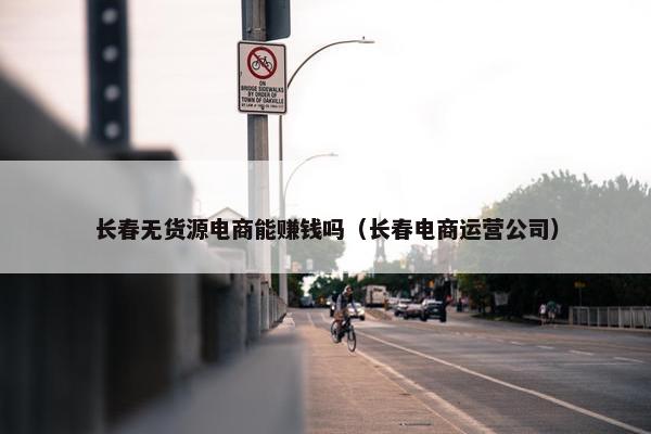 长春无货源电商能赚钱吗（长春电商运营公司）