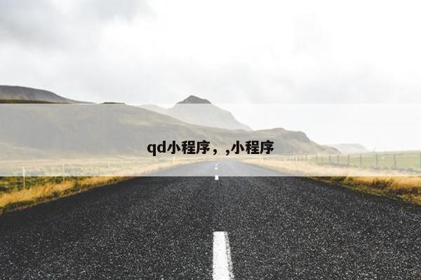 qd小程序，,小程序