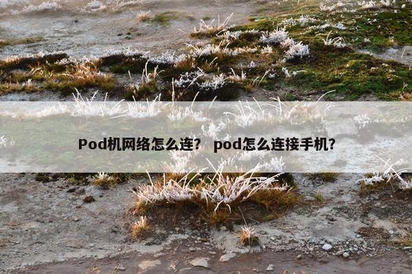 Pod机网络怎么连？ pod怎么连接手机？