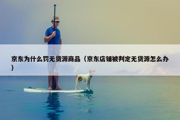 京东为什么罚无货源商品（京东店铺被判定无货源怎么办）