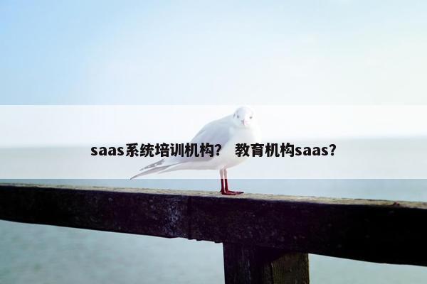 saas系统培训机构？ 教育机构saas？
