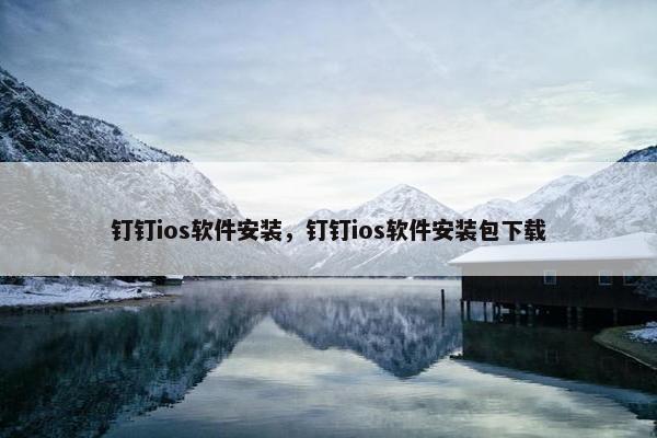钉钉ios软件安装，钉钉ios软件安装包下载
