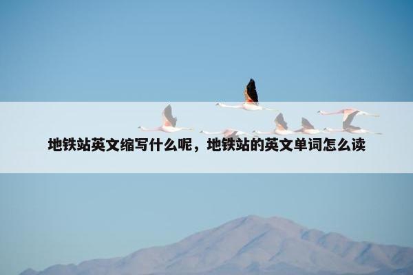 地铁站英文缩写什么呢，地铁站的英文单词怎么读