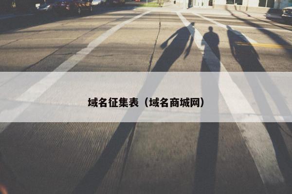 域名征集表（域名商城网）