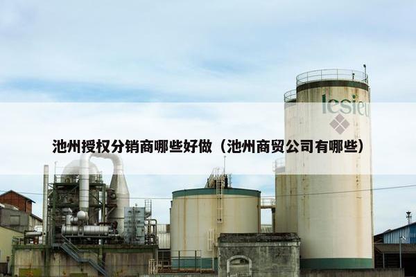池州授权分销商哪些好做（池州商贸公司有哪些）