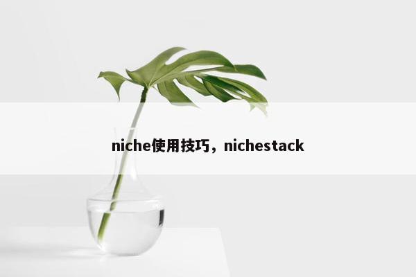 niche使用技巧，nichestack