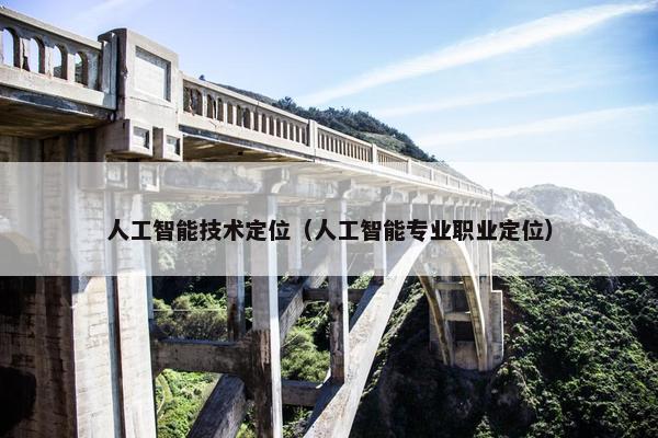 人工智能技术定位（人工智能专业职业定位）
