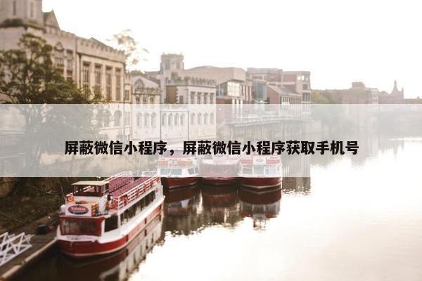 屏蔽微信小程序，屏蔽微信小程序获取手机号