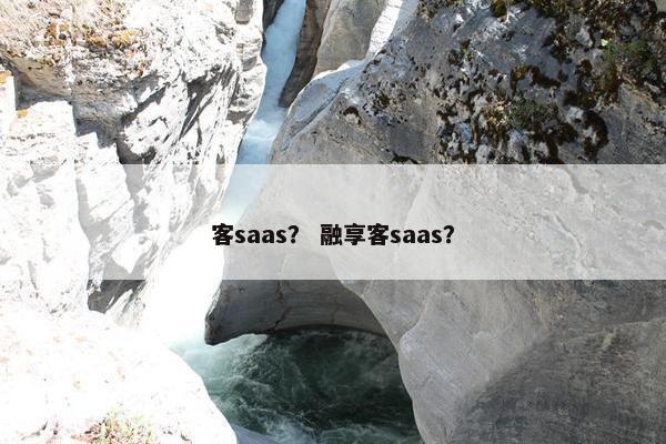 客saas？ 融享客saas？