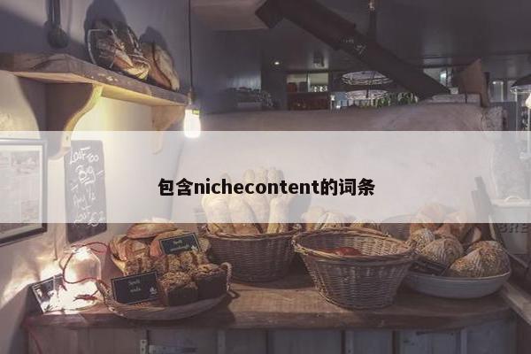 包含nichecontent的词条