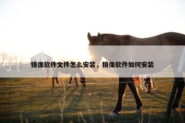 镜像软件文件怎么安装，镜像软件如何安装