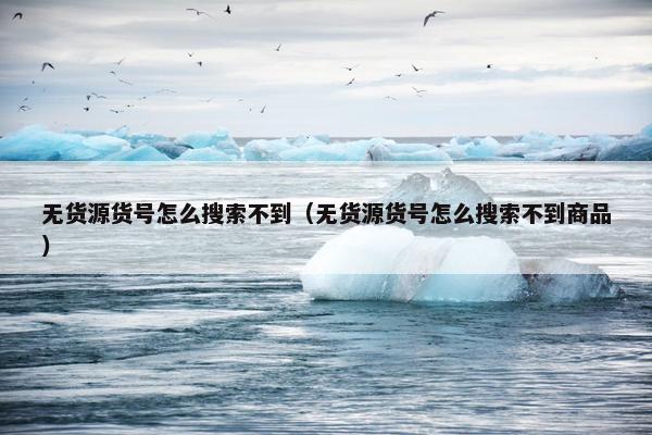 无货源货号怎么搜索不到（无货源货号怎么搜索不到商品）