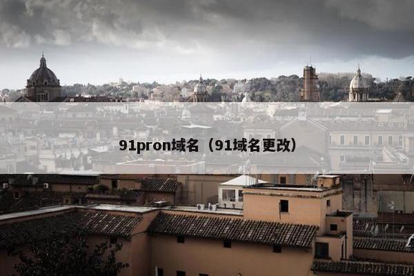 91pron域名（91域名更改）