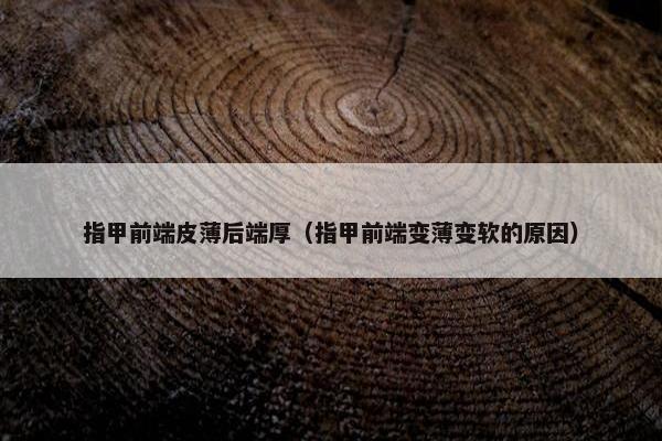 指甲前端皮薄后端厚（指甲前端变薄变软的原因）