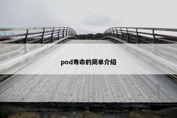 pod寿命的简单介绍