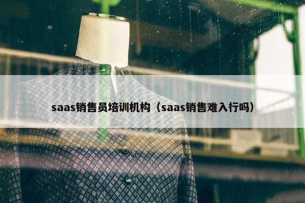 saas销售员培训机构（saas销售难入行吗）