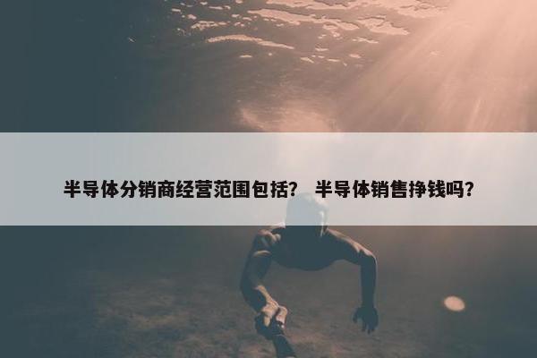 半导体分销商经营范围包括？ 半导体销售挣钱吗？