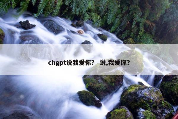 chgpt说我爱你？ 说,我爱你？