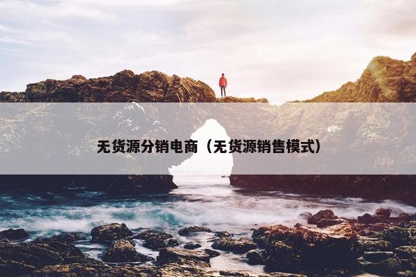 无货源分销电商（无货源销售模式）
