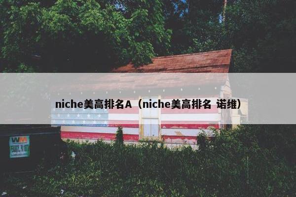 niche美高排名A（niche美高排名 诺维）
