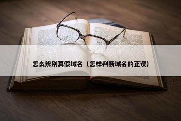 怎么辨别真假域名（怎样判断域名的正误）