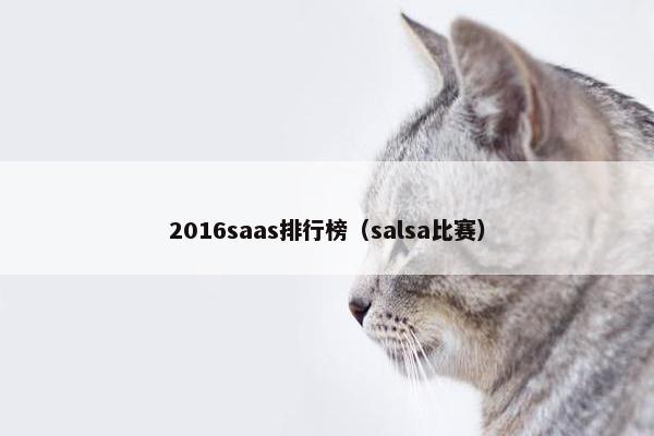 2016saas排行榜（salsa比赛）